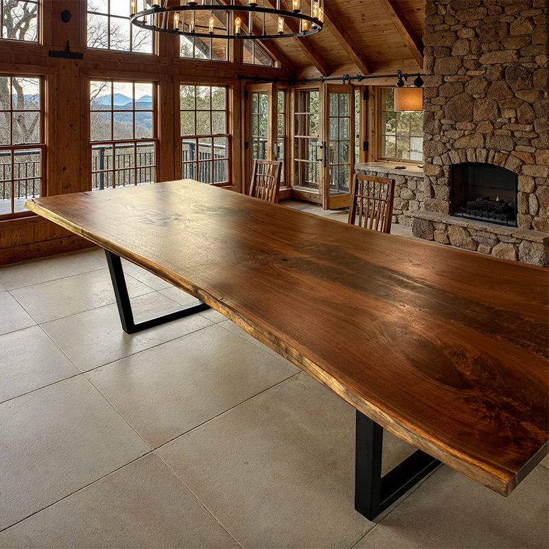 Portsmouth Book Matched Live Edge Table