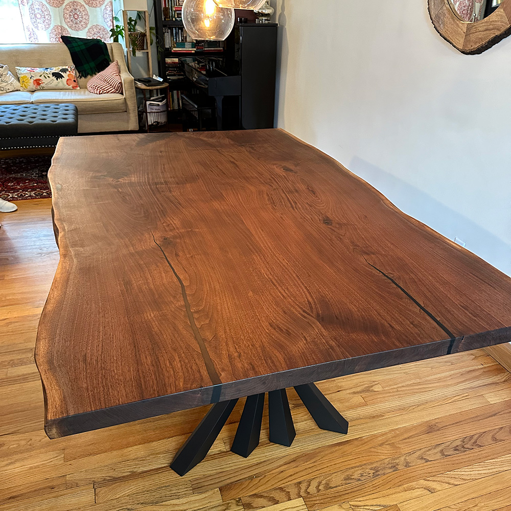 Portsmouth Book Matched Live Edge Table