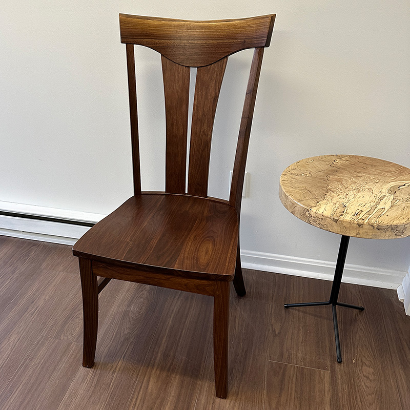 Walnut Semi-Formal Side Chair