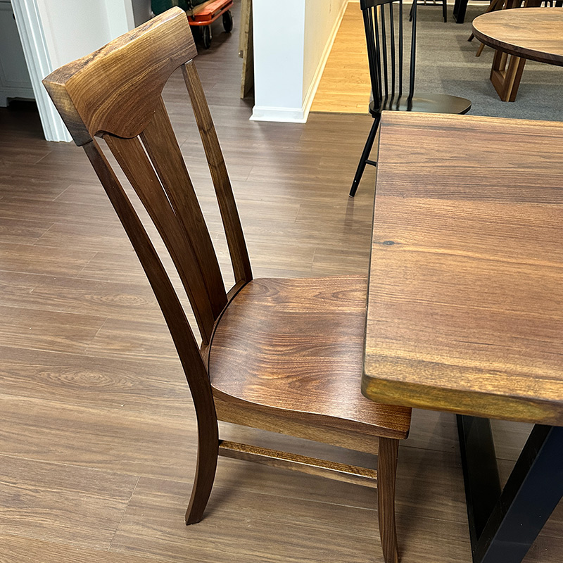 Walnut Semi-Formal Side Chair