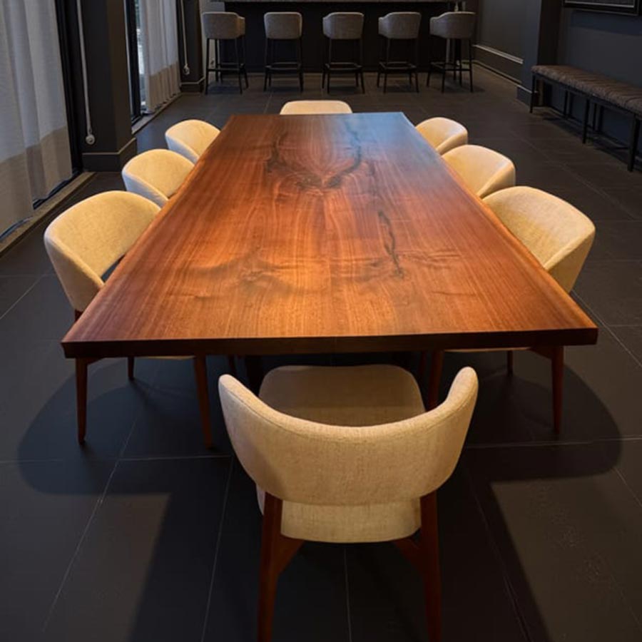 Portsmouth Book Matched Live Edge Table